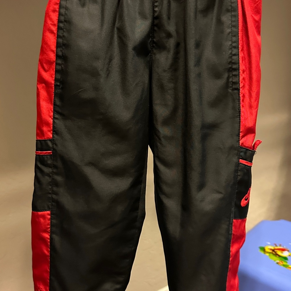 Nike Kids Black and Red Sweatpants
